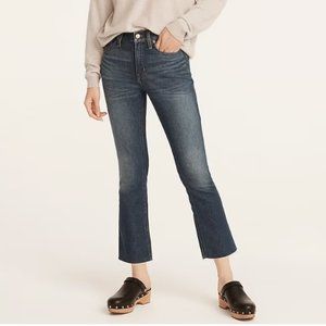 NWT J. Crew Mid Rise Demi Boot Crop Jeans in Lantern Wash